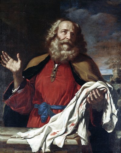 Jacob recevant le manteau de Joseph - Giovanni Francesco Barbieri